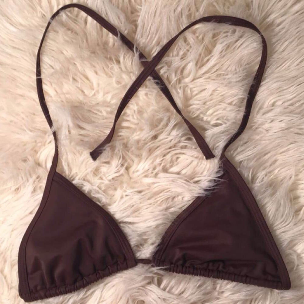 Victoria's Secret Brown Bikini Top 